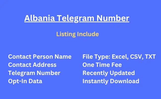 Albania telegram number