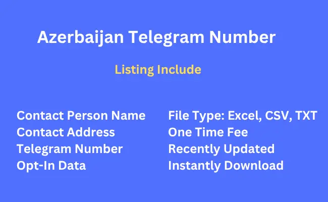 Azerbaijan telegram number