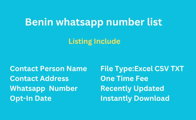 Benin whatsapp number list