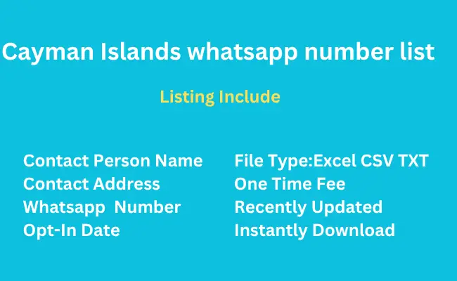 Cayman Islands whatsapp number list