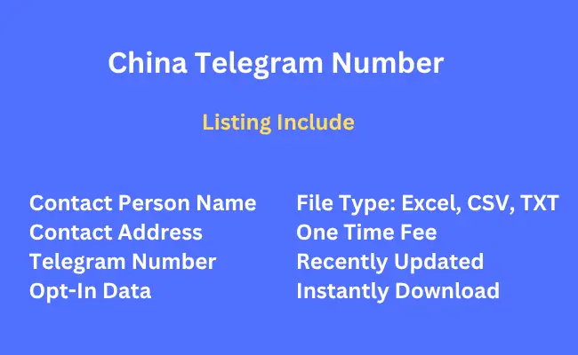 China telegram number