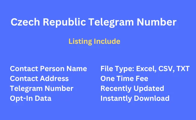 Czech Republic telegram number