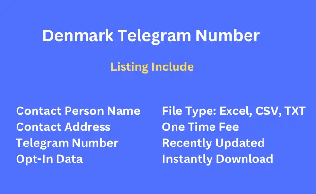 Denmark telegram number