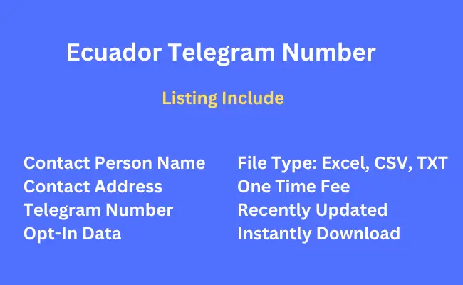 Ecuador telegram number