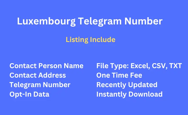 Luxembourg telegram number