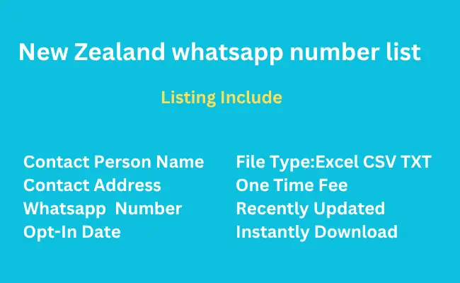 New Zealand whatsapp number list