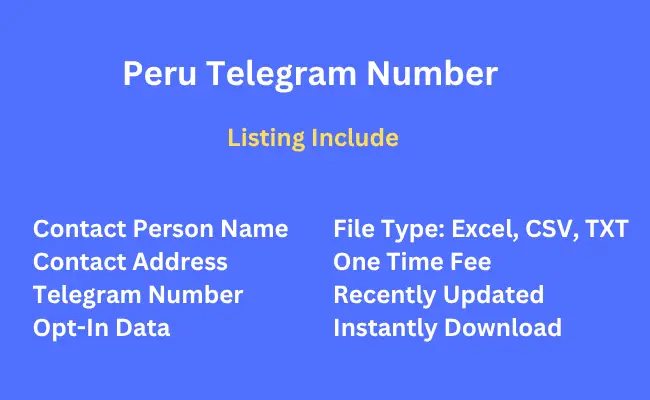 Peru telegram number