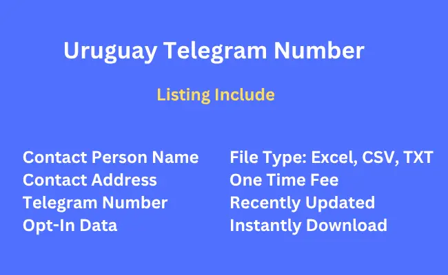 Uruguay telegram number