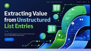 Extracting Value from Unstructured List Entries
